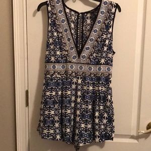 Forever 21 deep v romper